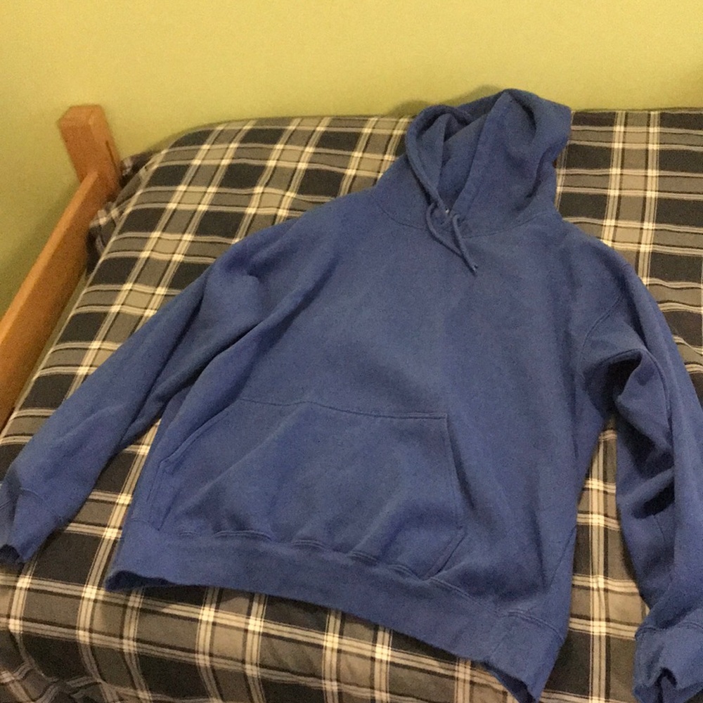Plain royal blue hoodie unisex